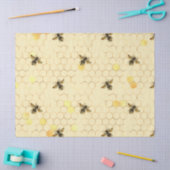 Design von Sonnenblumen und Bienen Seidenpapier (Basteln)