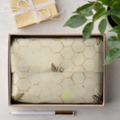 Design von Sonnenblumen und Bienen Seidenpapier (Geschenk)