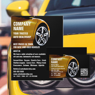 Design von Sportwagen, Werbung für Auto Flyer