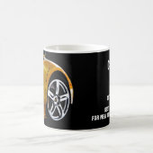 Design von Sportwagen, Werbung für Auto Kaffeetasse (Mittel)