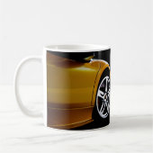Design von Sportwagen, Werbung für Auto Kaffeetasse (Links)