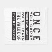 Design von Weisheit-Zitaten - Wert jedes einzelnen Fleecedecke (Vorderseite (Horizontal))