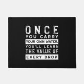 Design von Weisheit-Zitaten - Wert jedes einzelnen Fußmatte (Vorderseite)