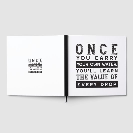 Design von Weisheit-Zitaten - Wert jedes einzelnen Gästebuch (Voll)