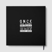 Design von Weisheit-Zitaten - Wert jedes einzelnen Gästebuch (Rückseite)