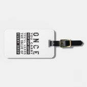 Design von Weisheit-Zitaten - Wert jedes einzelnen Gepäckanhänger (Vorderseite horizontal)