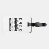 Design von Weisheit-Zitaten - Wert jedes einzelnen Gepäckanhänger (Rückseite horizontal)