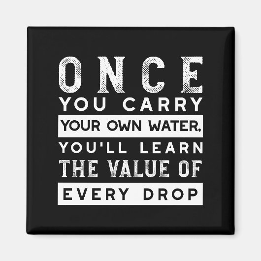 Design von Weisheit-Zitaten - Wert jedes einzelnen Magnet (Vorne)