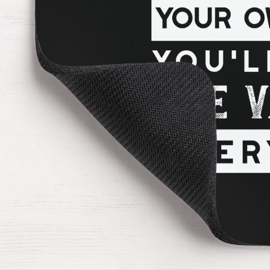 Design von Weisheit-Zitaten - Wert jedes einzelnen Mousepad (Ecke)