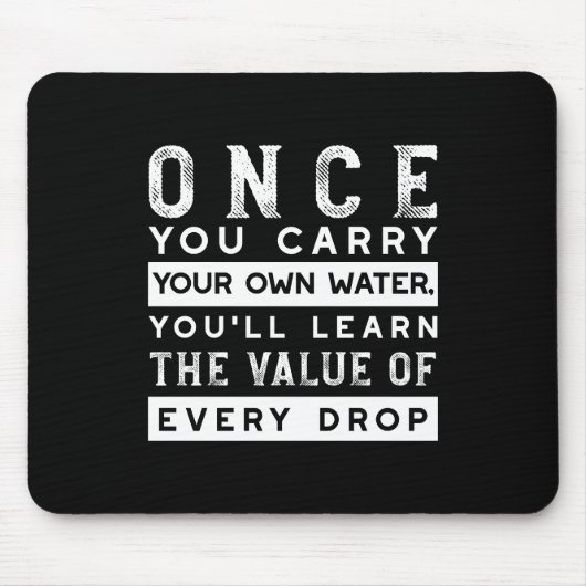 Design von Weisheit-Zitaten - Wert jedes einzelnen Mousepad (Vorne)