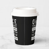 Design von Weisheit-Zitaten - Wert jedes einzelnen Pappbecher (Rechts)