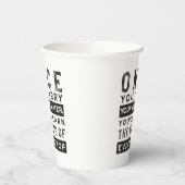 Design von Weisheit-Zitaten - Wert jedes einzelnen Pappbecher (Links)