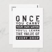 Design von Weisheit-Zitaten - Wert jedes einzelnen Postkarte (Vorne/Hinten)