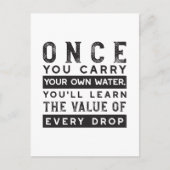 Design von Weisheit-Zitaten - Wert jedes einzelnen Postkarte (Vorderseite)