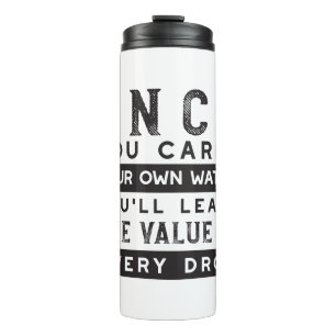 Design von Weisheit-Zitaten - Wert jedes einzelnen Thermosbecher