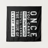 Design von Weisheit-Zitaten - Wert jedes einzelnen Wandteppich (Vorderseite (Horizontal))