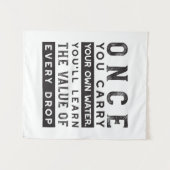 Design von Weisheit-Zitaten - Wert jedes einzelnen Wandteppich (Vorderseite (Horizontal))