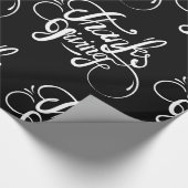 Design von weißem Text - Erntedank Geschenkpapier (Ecke)