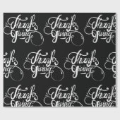 Design von weißem Text - Erntedank Geschenkpapier (Flach)