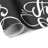 Design von weißem Text - Erntedank Geschenkpapier (Rolleneckpunkt)