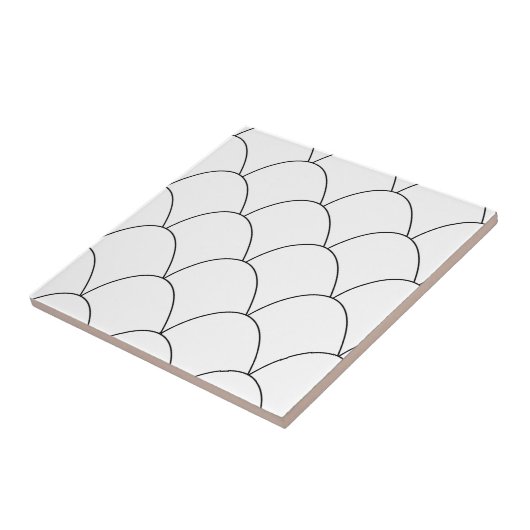 Design von White Art Deco Fliese (Seite)