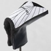 Design von White Art Deco Golf Headcover (3/4 Vorderseite)