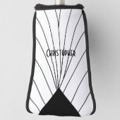 Design von White Art Deco Golf Headcover (Rotieren 90)