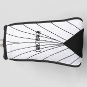 Design von White Art Deco Golf Headcover (Vorderseite)