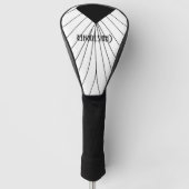 Design von White Art Deco Golf Headcover (Vorderseite)