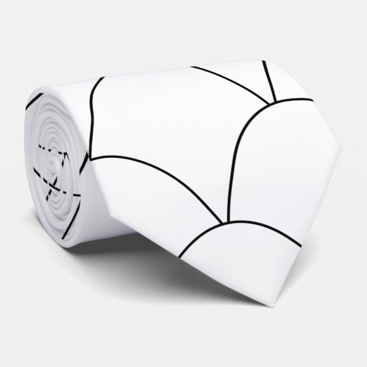 Design von White Art Deco Krawatte (Gerollt)