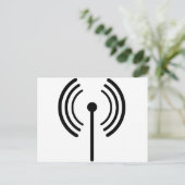 Design von WiFi-Signalen Postkarte (Stehend Vorderseite)