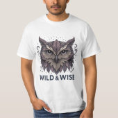 Design von Wild & Wise Owl T-Shirt (Vorderseite)