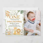 Design von Wildtieren für Party Einladung (Vorderseite)