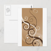 Design von Wirbel Postkarte (Vorne/Hinten)