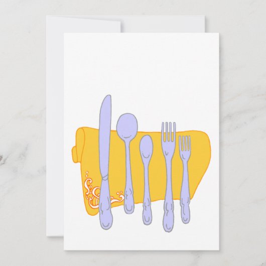 Design-Vorlage für das Abendessen (Vorderseite)