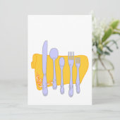 Design-Vorlage für das Abendessen (Stehend Vorderseite)