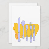 Design-Vorlage für das Abendessen (Vorne/Hinten)