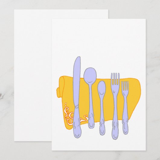 Design-Vorlage für das Abendessen (Vorne/Hinten)