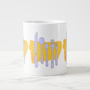 Design-Vorlage für das Abendessen Jumbo-Tasse