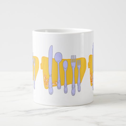 Design-Vorlage für das Abendessen Jumbo-Tasse (Vorderseite)