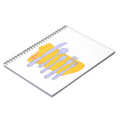 Design-Vorlage für das Abendessen Notizblock (Linke Seite)