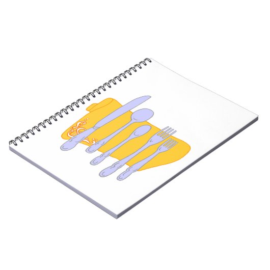 Design-Vorlage für das Abendessen Notizblock (Linke Seite)