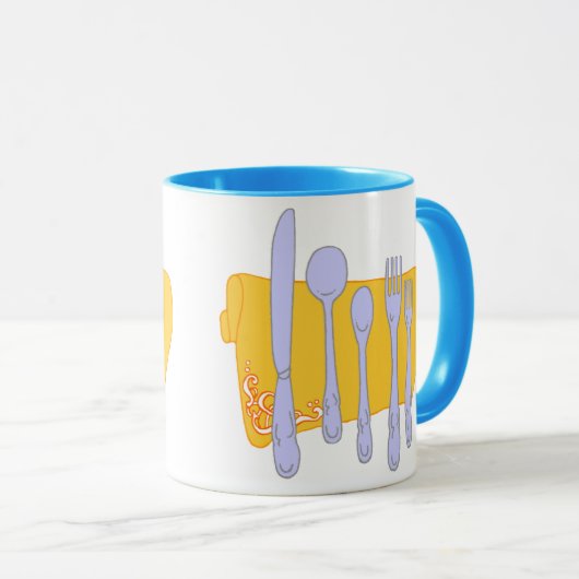 Design-Vorlage für das Abendessen Tasse (VorderseiteRechts)