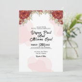 Design-Vorlage für die Winterfantasy-Blume Einladung (Stehend Vorderseite)