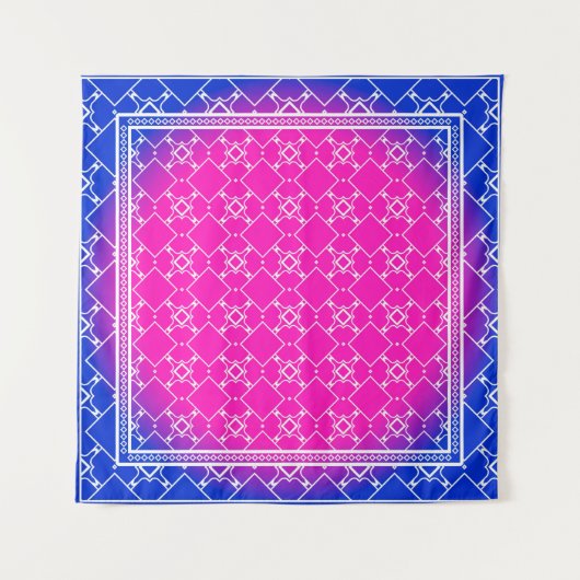 Design with abstract hand drawn geometric pattern  wandteppich (Vorderseite)