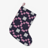Design with manual hatching. Ethnic boho ornament. Kleiner Weihnachtsstrumpf (Vorderansicht (hängend))