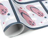 Design-Wrap für Niedliche Flip-Flops Geschenkpapier (Rolleneckpunkt)