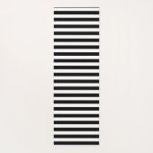 Design-Yoga-Mat in Schwarzweiß-Streifen Yogamatte (Rückseite)