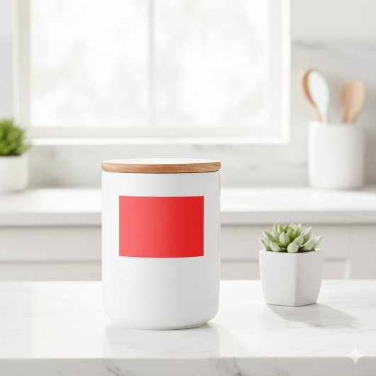 Design your Dream - 3x2-Label für rotes Lebensmitt Lebensmitteletikett