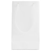 Design your Dream - Klassisches Weiß Kleine Geschenktüte (Vorderseite)
